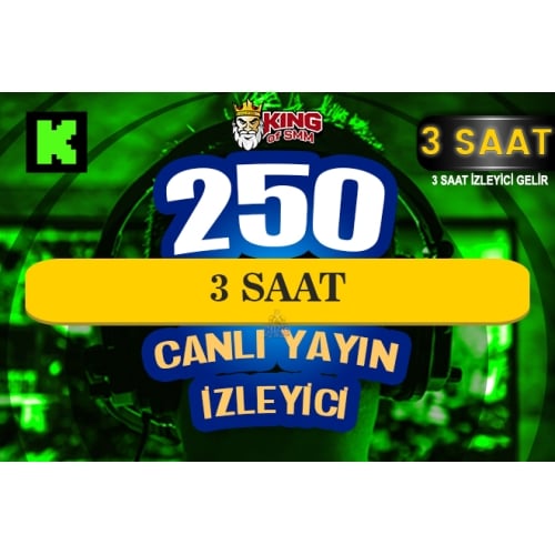  ⚜️3 SAAT  250 KICK CANLI YAYIN İZLEYİCİ